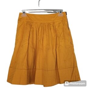 Anthropologie Odille Great Escape Skirt Goldenrod Size 0